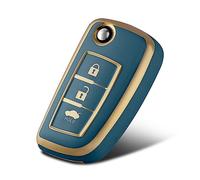 WORCAS Funda protectora de TPU para llavero inteligente compatible con Nissan Rogue Rogue Select Rogue Sport Flip 3 botones TPU remoto sin llave funda protectora (gris)