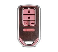 WORCAS Funda protectora de TPU suave para llave de coche compatible con Honda Accord Civic CRV XRV Crosstour Odyssey, cubiertas de entrada inteligentes sin llave de 2/3/4/5/6 botones (rojo mate)