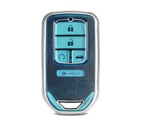 WORCAS Funda protectora de TPU suave para llave de coche compatible con Honda Accord Civic CRV XRV Crosstour Odyssey, cubiertas de entrada inteligente sin llave de 2/3/4/5/6 botones (azul mate)