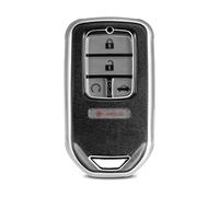 WORCAS Funda protectora de TPU suave para llave de coche compatible con Honda Accord Civic CRV XRV Crosstour Odyssey, 2/3/4/5/6 botones para entrada inteligente sin llave (negro mate)