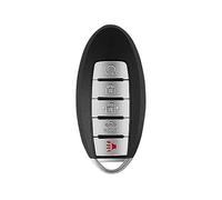 WORCAS Funda protectora de TPU suave para llave de coche compatible con Nissan Key Fob, para Infiniti JX35 Q50/60 QX56/60/80 2/3/4/5 botones (rojo mate)