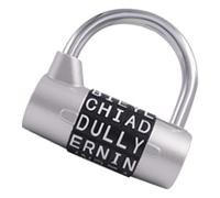 Word Combination Lock, Password Padlock Device, Heavy Duty Security, Sturdy Metal Build, Keyless Locking System, ideal for Cabinet Safety and Luggage Chain Protection