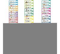 Word Family Flash Cards - Vocabulary Flashcard Set for Read and Rhyme Learning, Word Families Educational Tool for Boys Aged Interactive Flipping Books, Classroom and School Use, 4.6 Inch