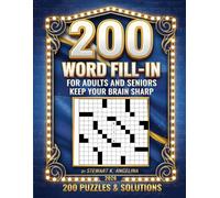 Word Fill-In Puzzle Book Hebrew Edition: 200 PUZZLES FOR ADULTS ANS SENIORS TO KEEP YOUR BRAIN SHARP.