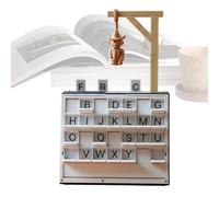 Word Guessing Game - Portable Book Shape Board Game | Vocabulary Spelling Challenge Fun Educational Entertainment for Adults Women Men Home Holiday Party Friends Gathering