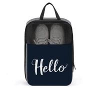 Word Hello on - Bolsa para zapatos de golf, color azul marino