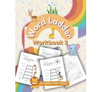 Word Ladder Workbook: Easy Level Word Ladder Puzzles for Kids with a few Coloring Pages at the End, Spelling Workout Puzzle Book for Kids
