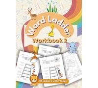 Word Ladder Workbook: Easy Level Word Ladder Puzzles for Kids with a few Coloring Pages at the End, Spelling Workout Puzzle Book for Kids