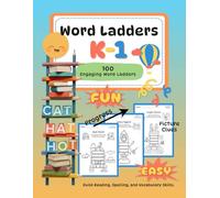 Word Ladders K-1: Easy Picture Clues Word Ladders for Kindergarteners and Grade 1 (Cute & Fun Coloring For Little Hands)