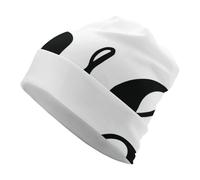 Word Love in Cursive Simple Line - Gorro de punto para adultos, suave, cómodo, para hombres y mujeres, color blanco