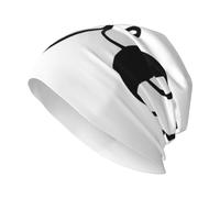 Word Love in Cursive Simple Line - Gorro unisex de punto, cálido, holgado, color negro