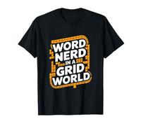 Word Nerd Divertido Crucigrama Camiseta