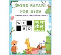 Word Safari For Kids: Fun Word Puzzles & Mazes for Kids (Ages 5-7) | Jungle, Farm & Sea Animals | Word Search, Mazes, Missing Letters & More