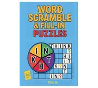 Word Scramble and Fill-In Puzzles: 100+ Large Print Brain Games for Seniors, Adults, Kids | Relaxation, Memory Boost & Fun Challenge | GridJumble
