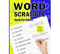 Word Scramble Book For Adults: More Than 1000+ Word of This Book