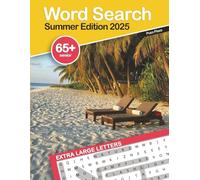 Word Seach Summer Edition 2025: Extra Big Letters For Adults