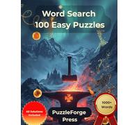 Word Search - 100 Easy Puzzles: Large Print for Adults and Seniors | Large Format | 1 Puzzle Per Page | Solutions Included | Over 1000 Words | Gentle ... Print Relaxing Puzzles for Brain Training)