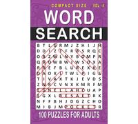 Word Search: 100 Puzzles for Adults, Compact and Travel Size 5 x 8 Inches | Volume 4 |