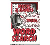 Word Search 1950s Music & Bands: 1950s Music & Bands Word Search | Rock & Roll, Doo-Wop & Broadway Classics | Brain Games for Seniors