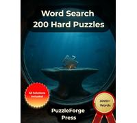 Word Search - 200 Hard Puzzles: Large Print for Adults and Seniors | 3000+ Words | 2 Puzzles Per Page | Solutions Included | Challenging Word Search ... Puzzle Challenge for Serious Puzzle Fans)
