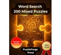Word Search - 200 Mixed Puzzles: Large Print for Adults and Seniors | Varied Difficulty Levels | 2 Puzzles Per Page | Solutions Included | From ... - Variety Puzzle Book from Easy to Extreme)