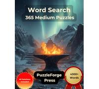 Word Search - 365 Medium Puzzles: Large Print for Adults and Seniors | 4300+ Words | 2 Puzzles Per Page | Solutions Included | Medium Word Search for ... Puzzles for Focus and Brain Exercise)