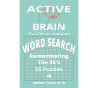 Word Search 4 The 90's: Word Search Puzzles with easy to read print about 90's and more. 6x9 inches. 112 pages. 55 puzzles… Gifts for vacations, ... Great for Kids, Adults, and Seniors.