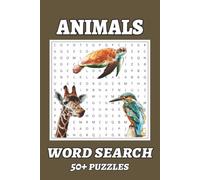 Word Search Animals: Word Search Puzzles with Easy to Read Print about Animals, Wildlife, and more | 6 x 9 inches, 120 Pages | 50+ Puzzles . . . Gift for Vacation, Holidays and Relaxation