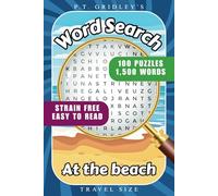 Word Search at the Beach: 100 Word Find Puzzles with Easy to Read Print about the Seaside, Boardwalk, Ocean and More | 6x9" Travel Size | Solutions Included