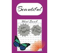 Word Search | Beautiful Themed: Word Searches with Easy to Read Print About Beauty, Peace, Comfort and More | 6x9 inches, 110 pages | 50+ Puzzles … Gift for Vacations, Holidays, and Free Times