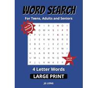Word Search Book- 4 Letter Words: Large & Easy to Read Print. Great for Gifts, Leisure Time, Travel and more. 6x9 inches, 110 pages.
