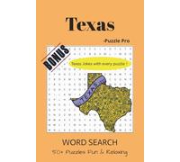 Word Search Book, Cities in Texas: Brain Games for Adults, Seniors, Teens and All. Relaxing Word Search Puzzle Book for Gifts (Cities in America, Word Search Books)