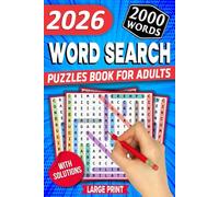 Word Search Book for Adults - Large Print: 2000 Words to Find - 84 Big Print Puzzles for All Ages, Teens to Seniors (With Full Solutions)
