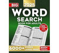 Word Search Book for Adults Large Print: 300+ Themed Puzzles with 6000+ Words - Fun Word Games for Adults, Seniors and Teens.
