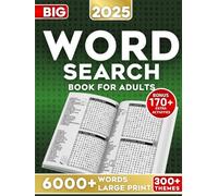 Word Search Book for Adults Large Print: 300+ Themed Puzzles with 6000+ Words - Fun Word Games for Adults, Seniors and Teens.