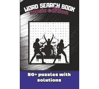 Word Search Book- Music Edition: Word Search Puzzles with Easy to Read Print about ROCK POP HIP-HOP and more| 6x9 inches,120 pages| 50+ Puzzles, 12 ... Gift for Vacations, Holidays and Relaxation|