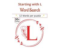 Word search book starting with letter L Puzzle Book: he Letter L Collection: 50+ Themed Puzzles | 110 Pages | 6x9 Size