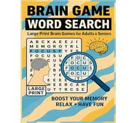 Word Search Brain Games - 5000 Words Challenge: 125 Large Print Puzzles • Fun Brain Teasers for Adults & Seniors (BRAIN GAMES WORD SEARCH BOOK 1)