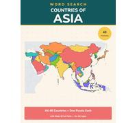 Word Search: Countries of Asia: All 48 Countries, One Puzzle Each - Maps & Fun Facts for All Ages