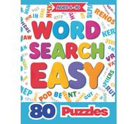 Word Search Easy: 80 Fun Large Print Puzzles for Kids Ages 6-10 | Vocabulary Builder & Brain Games: Simple and Entertaining Word Searches for Early Readers, Elementary Students, and Puzzle Lovers