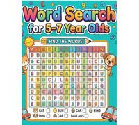 Word Search for 5-7 Year Olds: 100 Awesome Themed Puzzles for Curious Kids with Fun Facts & Trivia (Travel Activity Word Find for Boys and Girls)word search for beginners kids