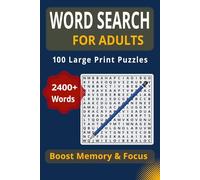 WORD SEARCH FOR ADULTS: 100 Large Print Puzzles - 2400+ Words | Boost Memory & Focus | Easy to Read Brain Games for Adults & Seniors Size 6 x 9 inches (SWEAR WORD SEARCH)