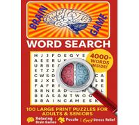 Word Search for Adults & Seniors: 100 Large Print Puzzles - 4000+ Fun Words to Boost Memory & Relieve Stress (Christmas Holiday Word Search)