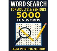 Word Search for Adults & Seniors: 5000 Fun Words - Large Print Puzzle Book