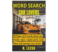 WORD SEARCH FOR CAR LOVERS: REV UP AND TAKE THE CHALLENGE FOR ADULTS AND TEENS