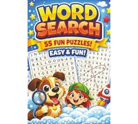 Word Search for Kids: 55 Easy & Exciting Word Search Puzzles for Kids - With All Solutions Included | 110 pages, 6"x9"