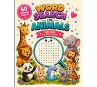 Word Search for Kids & Adults: Easy Large Print Puzzle Book with Fun Animal-Themed Word Search Puzzles and Complete Solutions (MindQuest Collection)