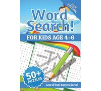 Word Search For Kids Age 4-6: Word Searched with Easy to Read print for Pre K, Kindergarten and more | 6x9 Inches | 110 Pages | 50+ Puzzles...Gift for Vacations, Holidays and Free Times