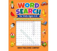 Word Search for Kids Ages 4-6: 100 Hard Puzzles for Curious Kids