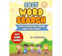 Word Search for Kids Ages 4-8: 100 Fun Puzzles with Easy, Hard & Hardest Levels! A Brain-Boosting Activity Book with Sight Words, Animals & More